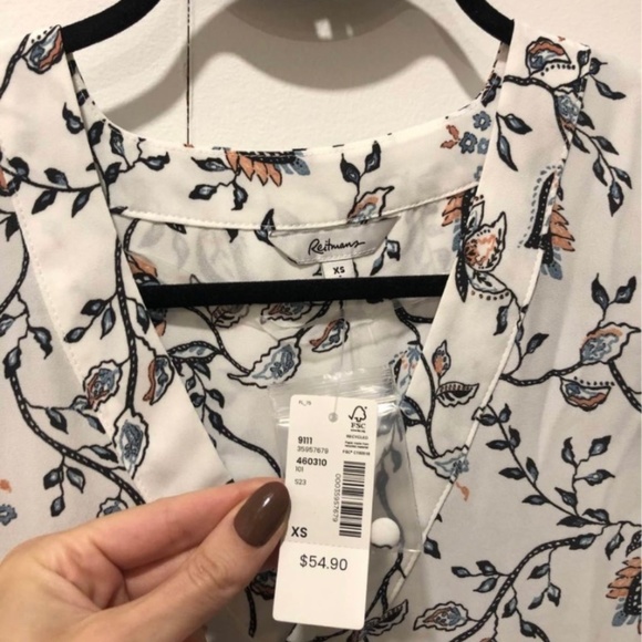 NWT REITMANS floral high-low tunic - Picture 2 of 4